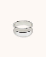 Thick Band Ring in Silver