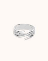 Twisted Ring Band in Silver