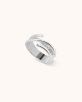 Twisted Ring Band in Silver