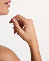 Twisted Ring Band in Gold