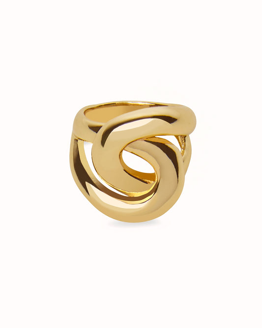 Wrapover Ring in Gold