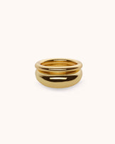 Chunky Ring 2 Pack in Gold