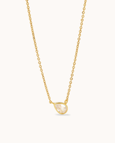 Pear Chain Cubic Zirconia Necklace in Gold