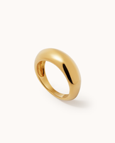Waterproof Plain Band Ring in Gold