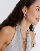Waterproof Triple Hoop Earrings in Silver