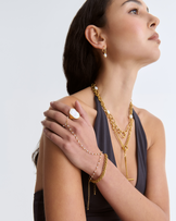 Waterproof White Semi-Precious Classic Drop Freshwater Pearl Hoop Earrings in Gold