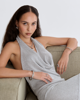 Waterproof Double Hook Bangle in Silver