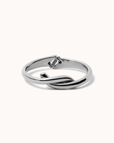 Waterproof Double Hook Bangle in Silver