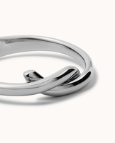 Waterproof Double Hook Bangle in Silver