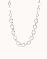 Chunky Classic Chain Necklace in Silver