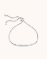Pavé Bar Toggle Bracelet in Silver