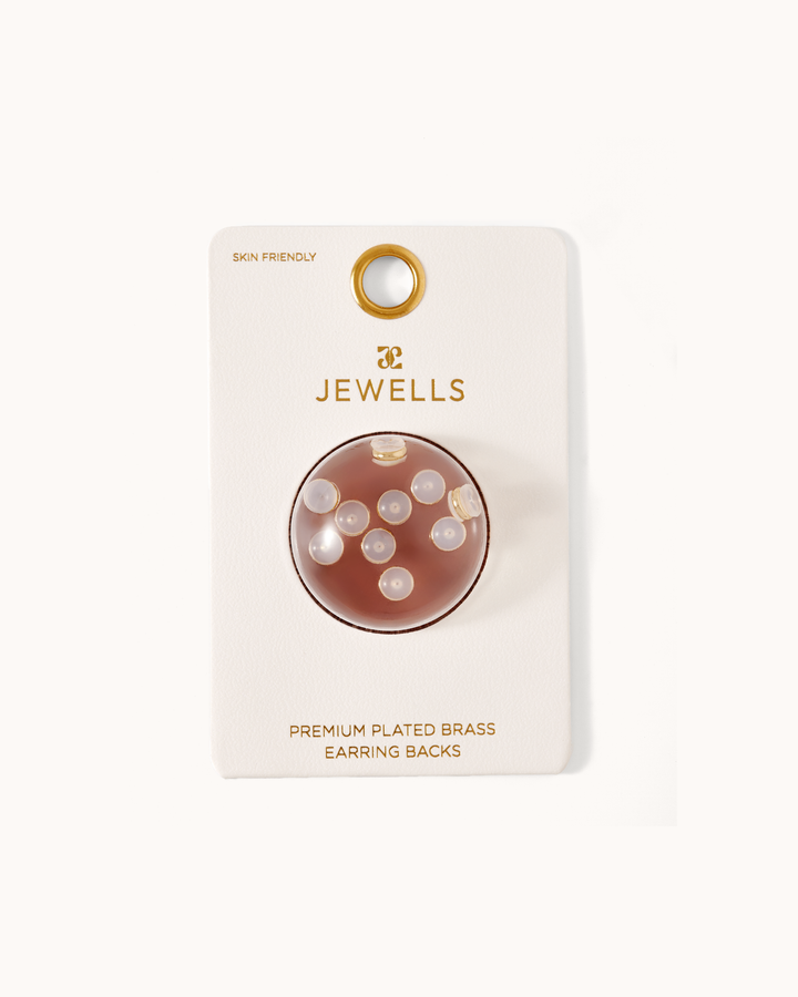 Rubber Earring Backs in Gold