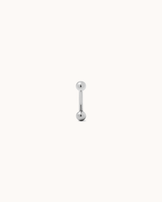 Classic Ball Barbell Earrings in Silver