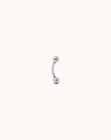 Classic Ball Barbell Earrings in Silver