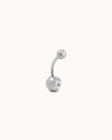 Classic Cubic Zirconia Belly Bar in Silver