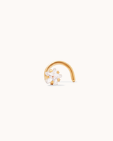 Star Cubic Zirconia Nose Stud in Gold