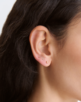 Classic Cubic Zirconia Flat Back Studs in Gold