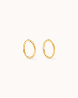 Plain Sleeper Earrings in Gold