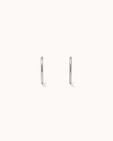 Plain Sleeper Earrings in Silver