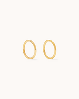 Plain Sleeper Earrings in Gold