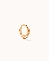 Single Chain Seamless Huggie in Gold