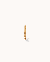 Single Chain Seamless Huggie in Gold