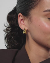 Waterproof Medium Droplet Studs in Gold