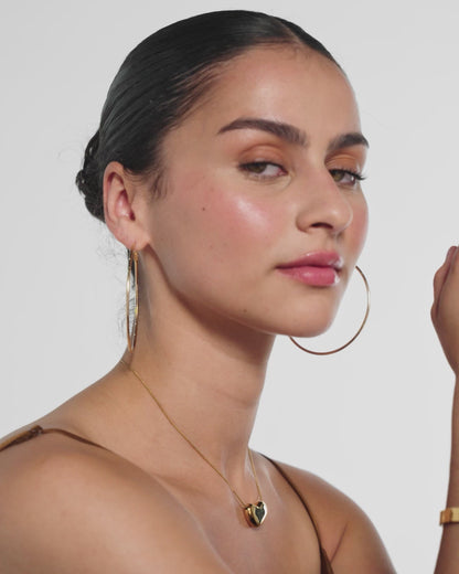 Large Hoops in Gold