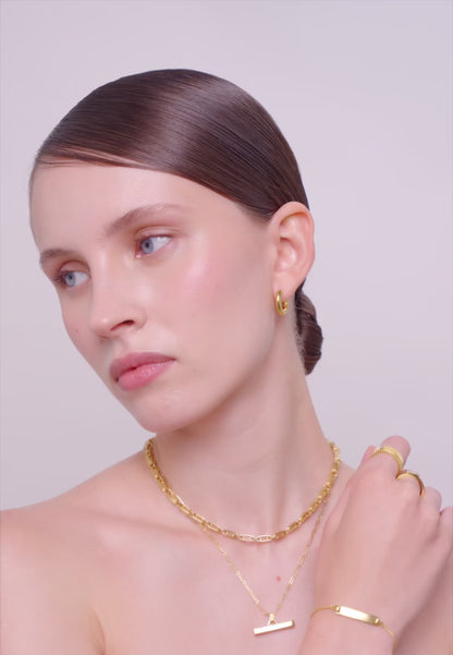 Seamless 15Mm Hoops In Gold