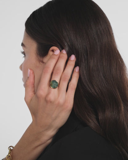Circular Stone Ring