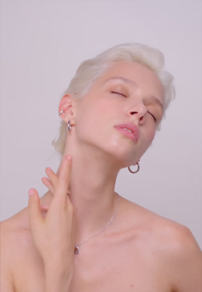 Curved Ear Cuff In Silver