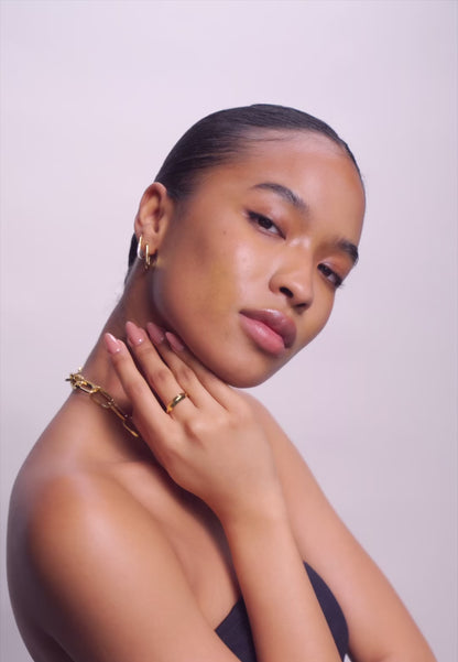 Link Ridge Ring In Gold