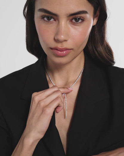 Crystal Lariat Necklace