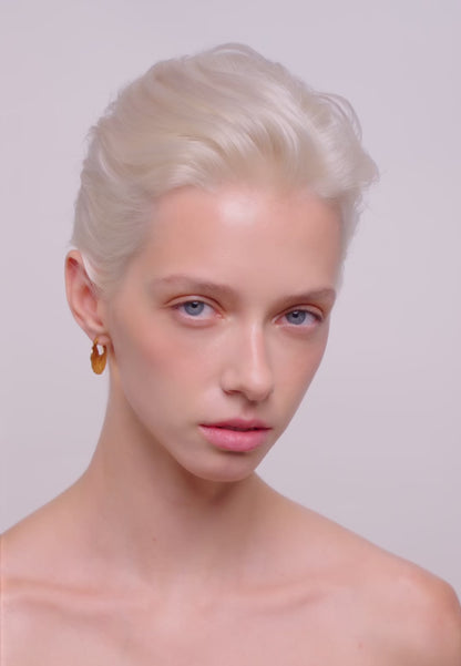 Aurum Disc Hoops In Gold