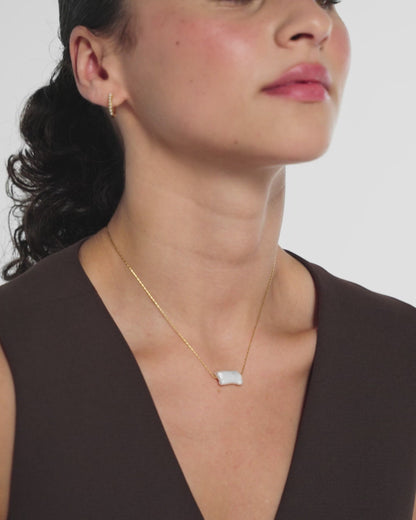 Freshwater Pearl Pendant Chain Necklace